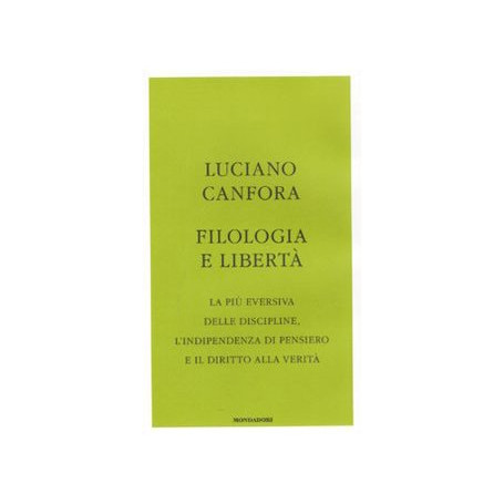 Filologia e libertà