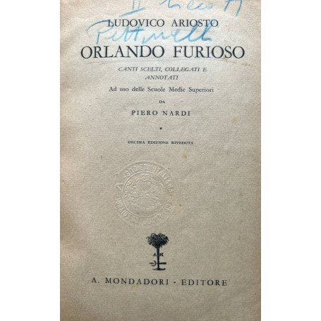 Orlando furioso. Canti scelti collegati e annotati