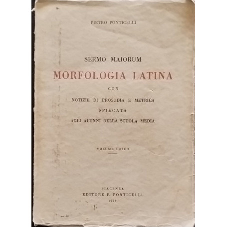 Sermo maiorum. Morfologia latina