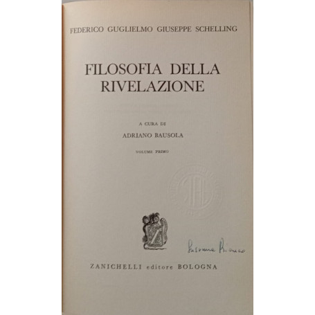 Filosofia della rilevazione. Volume I