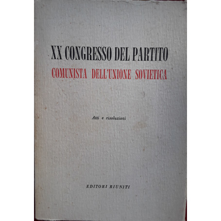 XX congresso del partito comunista dell'Unione Sovietica