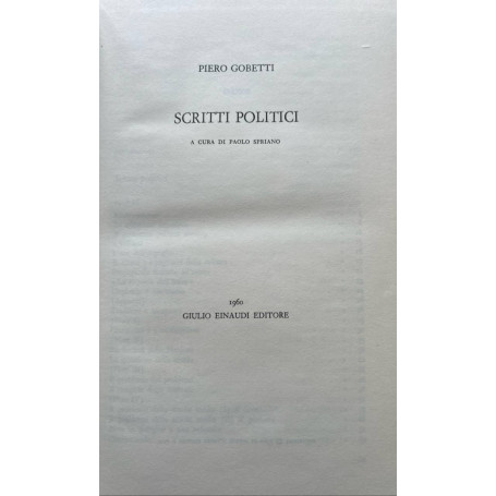 Scritti politici