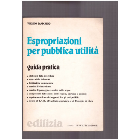 Espropriazioni per pubblica utilità