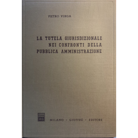 La tutela giurisdizionale nei confronti della Pubblica Amministrazione