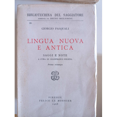 Lingua nuova e antica
