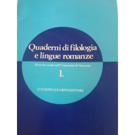 Quaderni di filologia e lingue romanze vol 1Librisaggi
