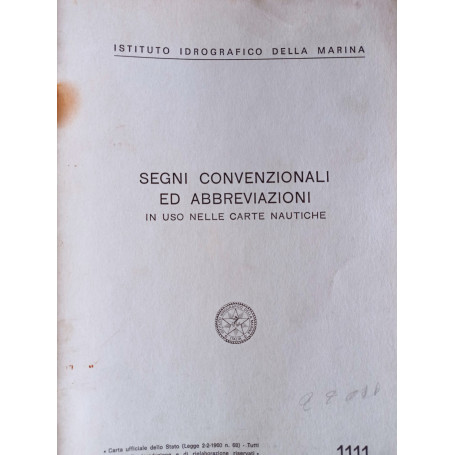 Segni convenzionali ed abbreviazioni in uso nelle carte nautiche