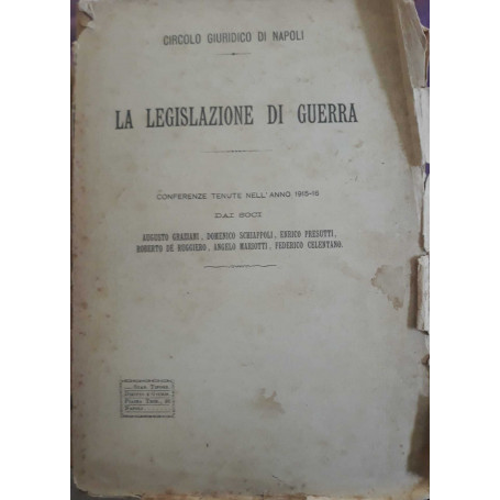 La legislazione di guerra