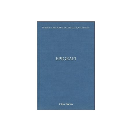 Appendice. Epigrafi (Vol. 12/1)