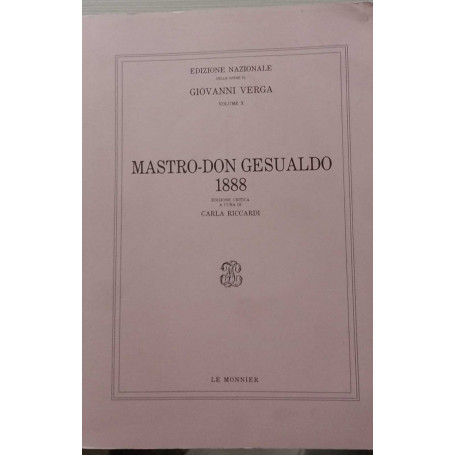 Mastro-Don Gesualdo 1888.