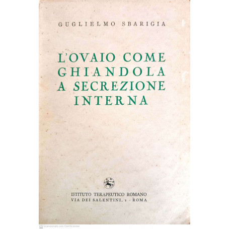 L ' ovaio come ghiandola a secrezione interna