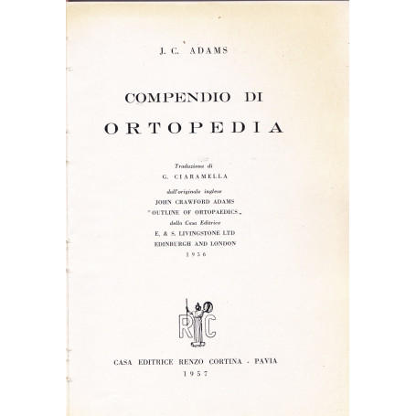 Compendio di ortopedia