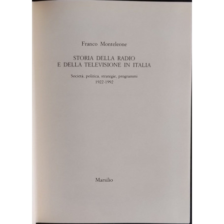 Storia della radio e della televisione in Italia