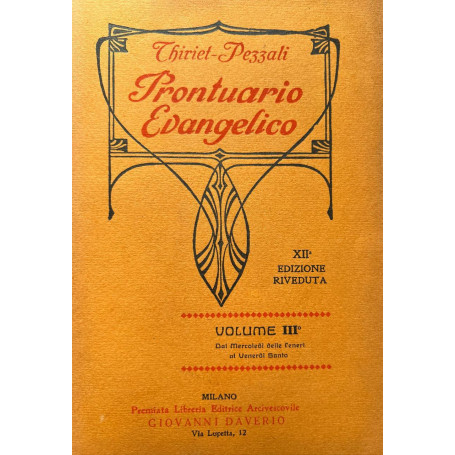 Prontuario evangelico di tutte le domeniche. Volume III