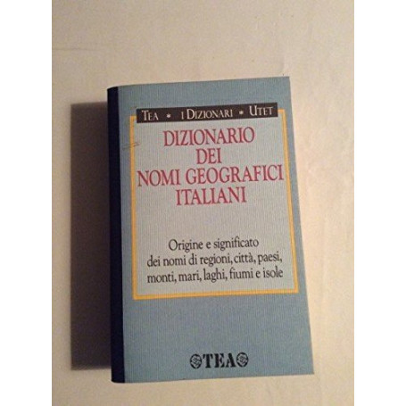 Dizionario dei nomi geografici italiani