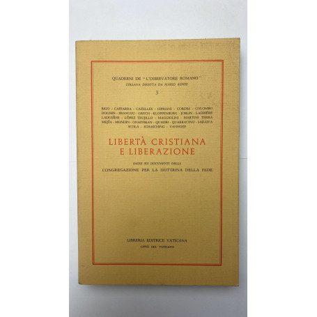 Libertà cristiana e liberazione