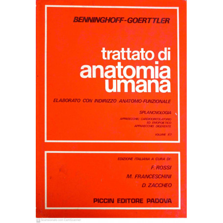 Trattato di anatomia umana vol. II/1 splancnologia