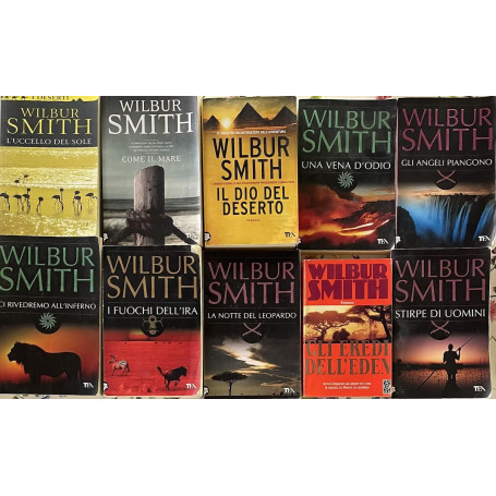 Lotto di 10 romanzi dell'autore Wilbur Smith in edizione Tea. Vedi descrizioni