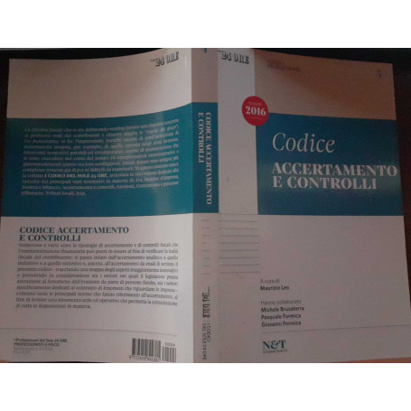 I codici del sole 24 ore. Codice accertamento e controlli