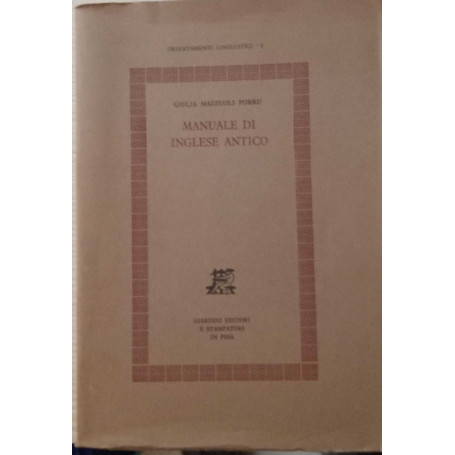 Manuale di inglese antico.