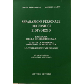 Separazione personale dei coniugi e divorzio.