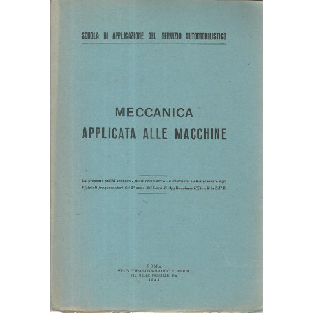 Meccanica applicata alle macchine