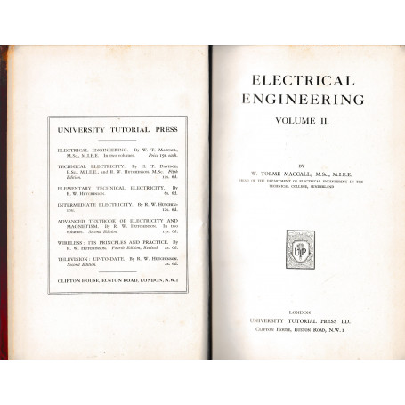 Electrical engineering  vol. II