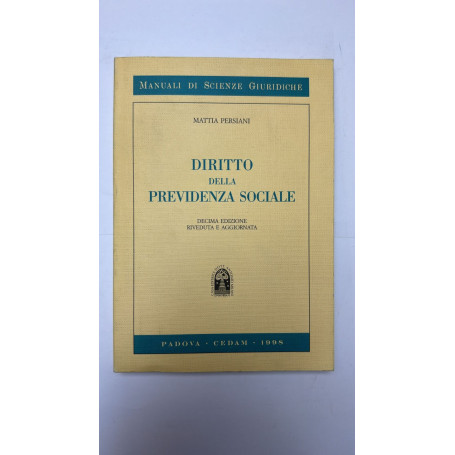 Diritto della previdenza sociale