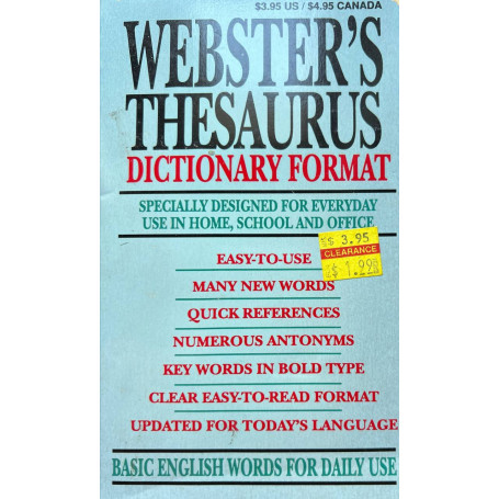 Webster's Thesaurus