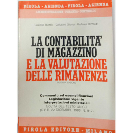 La contabilità di magazzino e la valutazione delle rimanenze