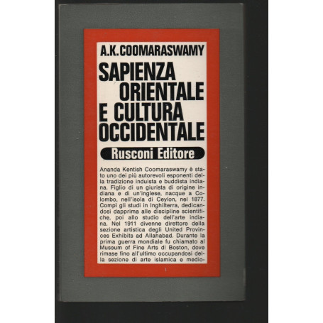 Sapienza orientale e cultura occidentale