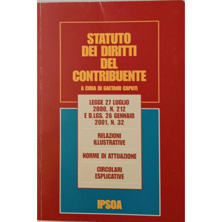 Statuto dei diritti del contribuente.