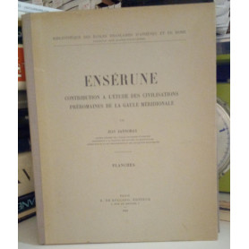 Ensérune. Contribution à l'étude des civilisations préromaines de la gaule méridionale. Texte + planches