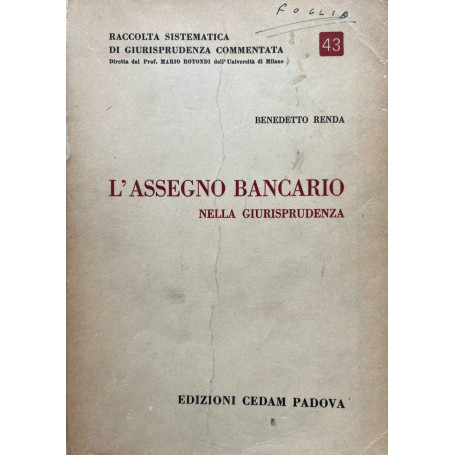 L'assegno bancario nella giurisprudenza