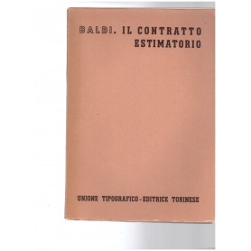 Il Contratto estimatorio Volume Settimo Tomo secondo fasc. 2°