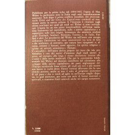 L'etica protestante e lo spirito del capitalismo.