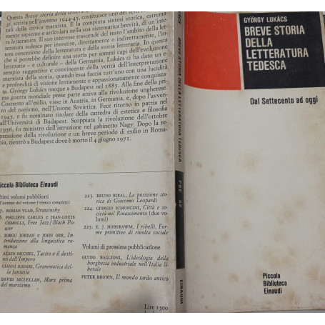 Breve storia della letteratura tedesca. Dal Settecento ad oggi