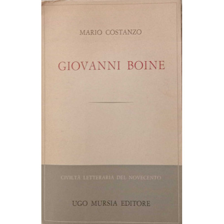 Giovanni Boine.