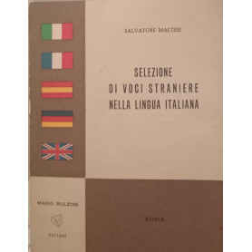 Selezione di voci straniere nella lingua italiana.