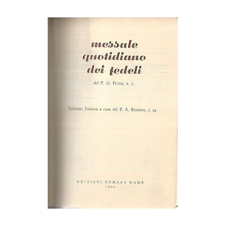 Messale quotidiano dei fedeli