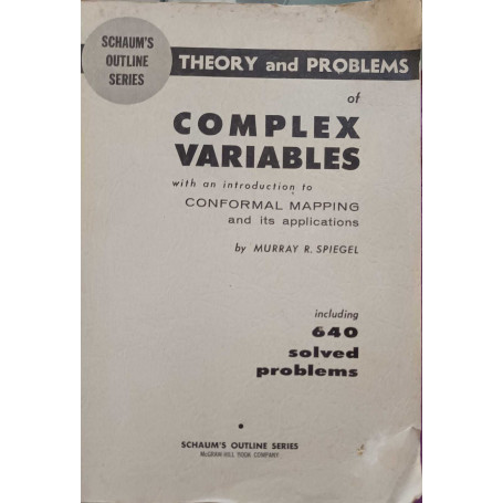 Theory And Problems Of Complex Variables