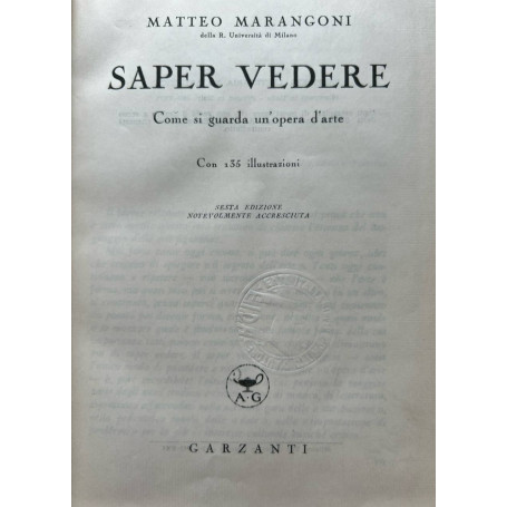 Saper vedere. Come si guarda un'opera d'arte