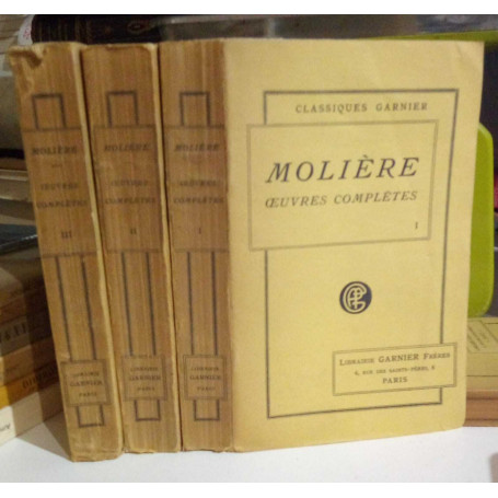 Moliére. Oeuvres complétes. Tre volumi.
