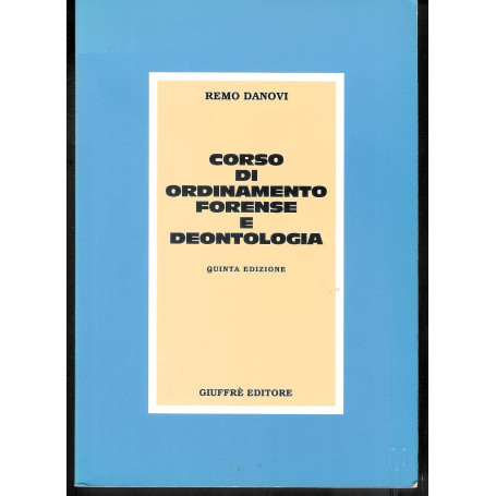 Corso di ordinamento forense e deontologia