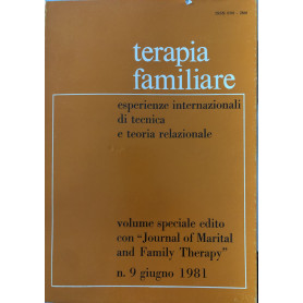 Terapia familiare. Esperienze internazionali di tecnica e teoria relazionale n.9