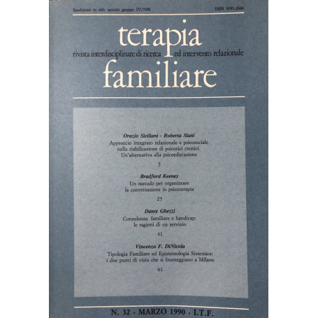 Terapia familiare. n.32 marzo 1990