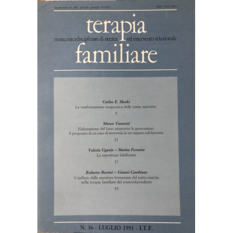 Terapia familiare. n.36 luglio 1991