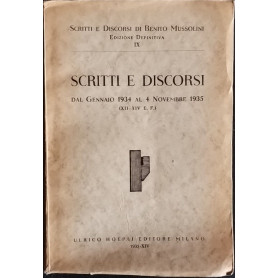 Scritti e discorsi. Dal gennaio 1934 al 4 novembre 1935