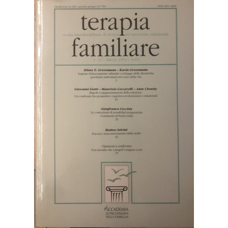 Terapia familiare n.41 marzo 1993