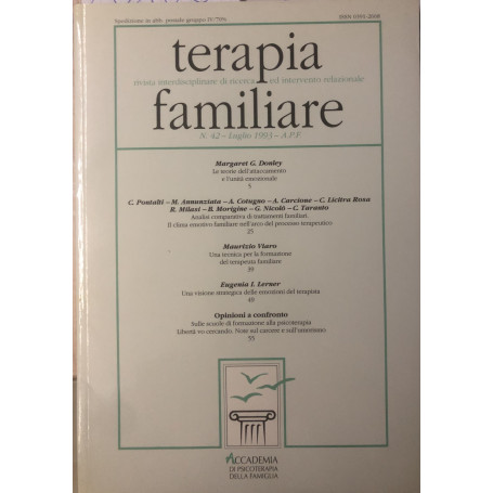 Terapia familiare n.42 luglio 1993